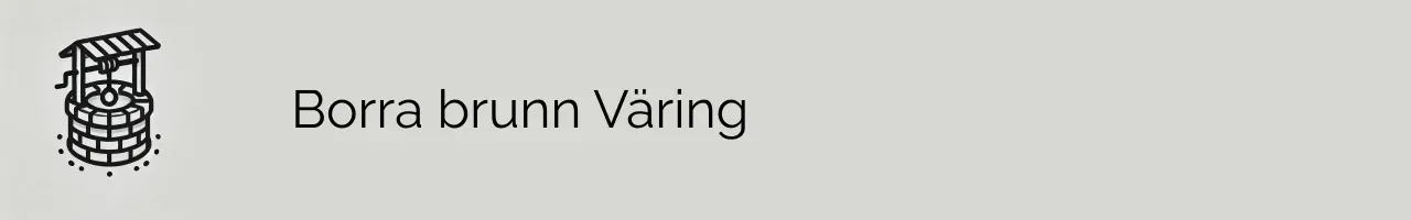 Borra brunn Väring